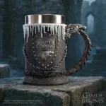 Unique Gifts From The Hidden Hatch. - Licensed Products and Gothic Gifts 29 Game of Thrones House Stark alternative mugs with direwolf handle and “Winter is Coming” emblem.