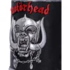 Motörhead Logo Metal Artwork Black Background - Silver Snaggletooth Motörhead logo with red lettering and silver Snaggletooth mascot on black background The-Hidden-Hatch