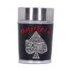 Motörhead Ace of Spades Black Leather Cup - Silver Embossed Motörhead Ace of Spades black embossed drinking cup with silver and red details The-Hidden-Hatch