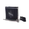 Ace of Spades Black Leather Chain Wallet - Silver Detailing Black leather Ace of Spades chain wallet with silver detailing and belt strap The-Hidden-Hatch