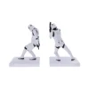 Star Wars Stormtrooper Figurines Resin White - Back-to-Back Pose Two Star Wars stormtrooper figurines posed back-to-back on white bases. The-Hidden-Hatch