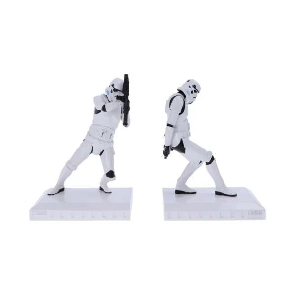 Star Wars Stormtrooper Figurines White Display Base - Dynamic Poses Two Star Wars Stormtrooper figurines striking dynamic poses on white display bases The-Hidden-Hatch