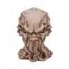 Lovecraftian Skull Sculpture Bone Texture Ivory Tentacled Design Bone-textured sculpture of a skull with octopus-like tentacles inspired by Lovecraftian horror.