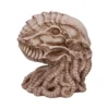 Cthulhu Bone Idol Sculpture - Ivory Finish With Tentacle Base A carved skeletal humanoid-octopus sculpture resembling an ancient bone idol with coiled tentacles.