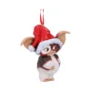 Gizmo Christmas Ornament Figurine Red Santa Hat - Festive Charm Gizmo Christmas ornament wearing a Santa hat with red ribbon hanger The-Hidden-Hatch