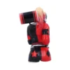 Harley Quinn PVC Figure Red and Black Costume With Mallet Harley Quinn figure holding an oversized mallet, wearing a red and black costume with pigtails.