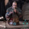 Eivor Assassin’s Creed Valhalla Bust Statue Brown Fur Armor - Axe Officially Licensed Merchandise Assassin's Creed Valhalla Eivor. Detailed bust of Eivor from Assassin’s Creed Valhalla holding a Viking axe on wooden display.