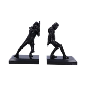 Star Wars Imperial Death Trooper Figurines Black Glossy Bookends Two glossy black Star Wars Imperial Death Trooper bookend figurines facing each other The-Hidden-Hatch