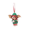 Gizmo Christmas elf ornament with red ribbon hanging on tree branch The-Hidden-Hatch