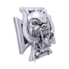 Demonic Metal Emblem Silver Finish With Red Eyes And Tusks Silver demonic metal emblem with tusks, red eyes, and Iron Cross base The-Hidden-Hatch