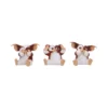 Gizmo Mogwai Figurine Set Brown White Resin - Three Wise Poses Three Gizmo figurines posing as “see no evil, hear no evil, speak no evil” characters The-Hidden-Hatch