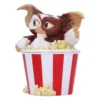 Gizmo Figurine Resin Collectible Red Popcorn Bucket Display Gizmo figurine sitting in a red and white popcorn bucket with spilled popcorn The-Hidden-Hatch