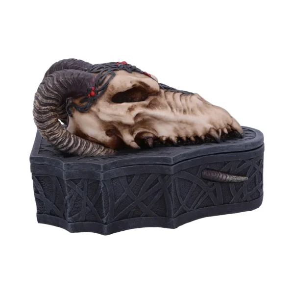 Black Stone Ram Dragon Skull Box Black Stone Ram Dragon Skull Box
