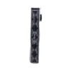 Skysliver Black Hardcover Book Spine - Silver Ornate Design A black hardcover book spine with silver ornate designs and the title “SKYSLIVER.”