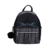 Nightmare Before Christmas Faux Leather Black Backpack - Bat Design Black Nightmare Before Christmas backpack with bat design and striped pocket, gothic style The-Hidden-Hatch