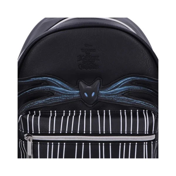 Nightmare Before Christmas Black Leather Backpack - Bat Bow Tie Black faux leather Nightmare Before Christmas backpack with Jack Skellington bat bow tie design. The-Hidden-Hatch