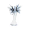 Winter Fairy Figurine Porcelain White - Frosted Crystal Wings A porcelain ice fairy figurine with frosted wings and flowing pale blue hair in a white gown.