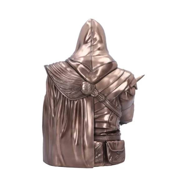 Ezio Bronze Hooded Warrior Statue Backview Ezio Bronze Hooded Warrior Statue Backview