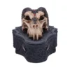 Gothic Resin Black Horned Dragon Skull Box Gothic Resin Black Horned Dragon Skull Box