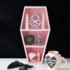 Make your bedroom cooler! Pink Coffin shelf displayed with our pink range products. Accessories not included.