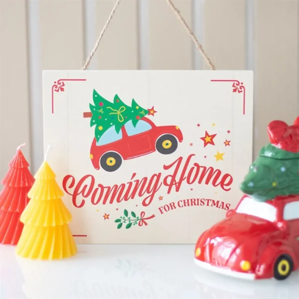 Coming Home for Christmas Hanging Sign 1 Coming Home for Christmas Hanging Sign