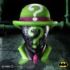Riddler Bust Statue Green Resin Collectible With Puzzle Face What makes a gift collectable? Green Riddler bust statue with puzzle face, question-mark hat, and magenta tie collectible.