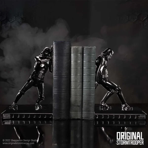 Stormtrooper Bookends Metallic Black Reflective Sci Fi Designhidden Hatch Stormtrooper Bookends Metallic Black Reflective Sci Fi Designhidden Hatch