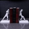 Stormtrooper Bookends Set Marble Base Vintage Leather Bookshidden Hatch