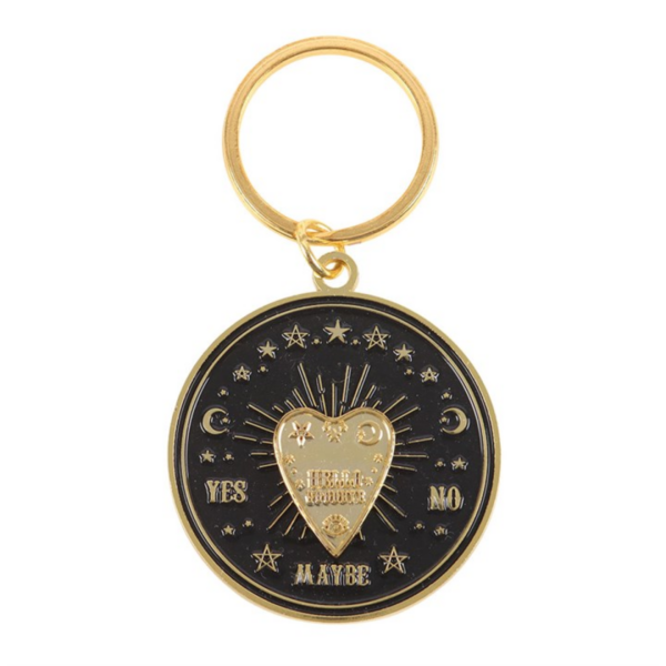 Spinning Talking Board Planchette Keyring 2 Spinning Talking Board Planchette Keyring