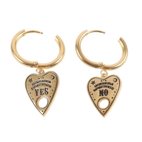 Talking Board Planchette Earrings 3 Talking Board Planchette Earrings