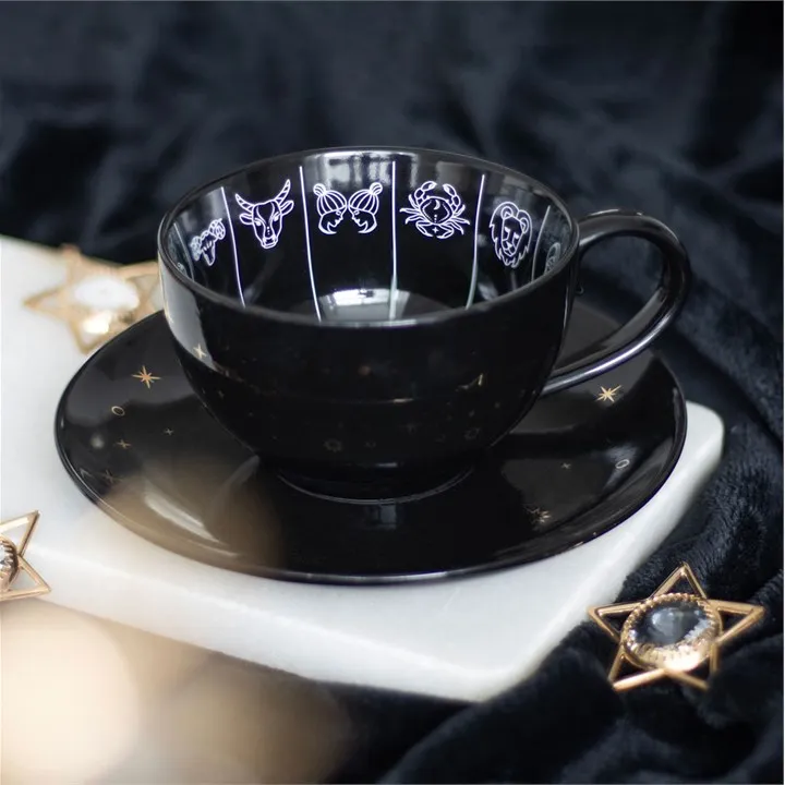 Gothic Mugs UK Shoppers Will Actually Want 5 Black Fortune Telling mug with zodiac signs