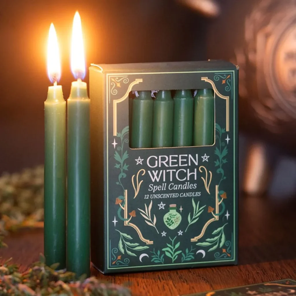 A Guide to Pagan Altar Accessories 2 Altar Accessories - Green Witch Candles