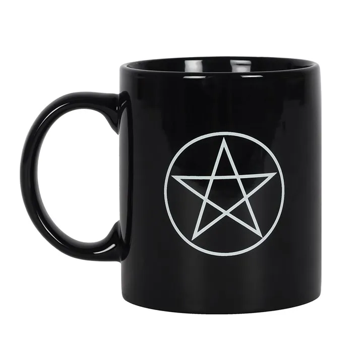 Gothic Mugs UK Shoppers Will Actually Want 4 Pentagram Mug Black Ceramic
