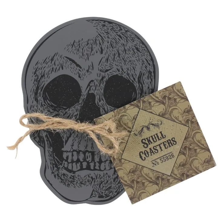 Alternative Tableware 3 Skull Coaster Set of 4 cool skulls for your table