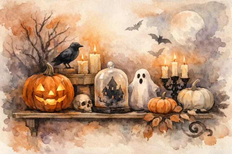 10 Halloween Shelf Styling Examples 6 10 Halloween Shelf Styling Examples