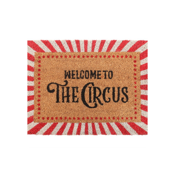 Red Welcome to the Circus Doormat 3 Red Welcome to the Circus Doormat