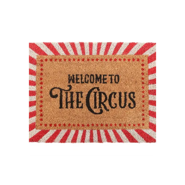 Red Welcome to the Circus Doormat 3 Red Welcome to the Circus Doormat
