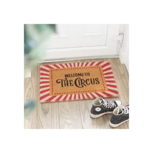Red Welcome to the Circus Doormat