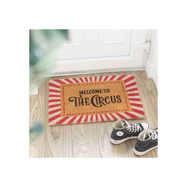 Red Welcome to the Circus Doormat 1 Red Welcome to the Circus Doormat