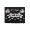 Black Welcome to Our Coven Doormat 6 Black Welcome to Our Coven Doormat