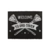 Black Welcome to Our Coven Doormat 6 Black Welcome to Our Coven Doormat