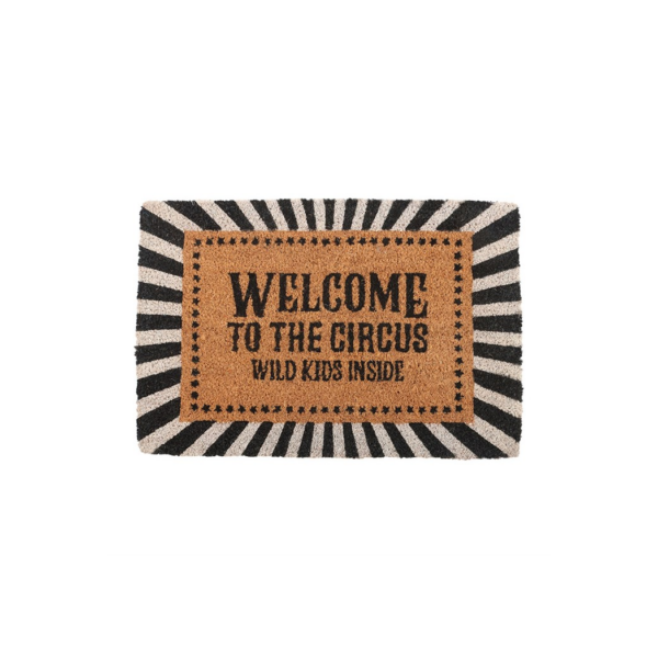 Black Welcome to the Circus Doormat 2 Black Welcome to the Circus Doormat