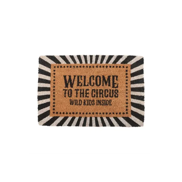 Black Welcome to the Circus Doormat 2 Black Welcome to the Circus Doormat