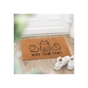 Natural Wipe Your Paws Cat Doormat