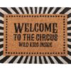 Black Welcome to the Circus Doormat 7 Black Welcome to the Circus Doormat