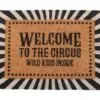 Black Welcome to the Circus Doormat 7 Black Welcome to the Circus Doormat
