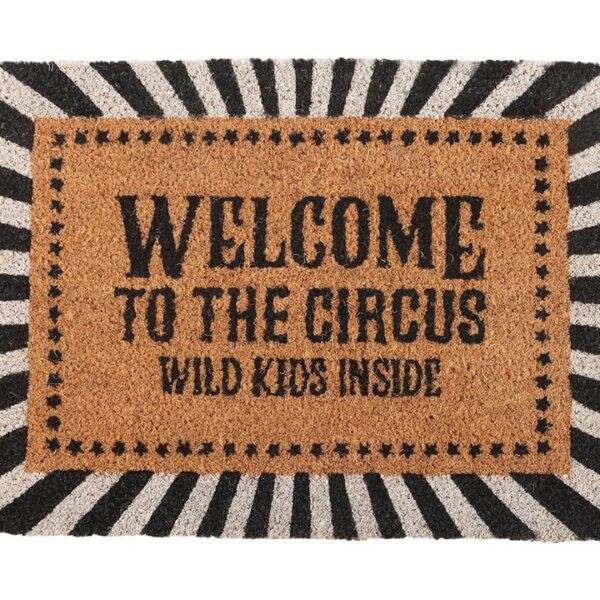 Black Welcome to the Circus Doormat 3 Black Welcome to the Circus Doormat