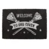 Black Welcome to Our Coven Doormat 5 Black Welcome to Our Coven Doormat