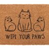 Natural Wipe Your Paws Cat Doormat 7 Natural Wipe Your Paws Cat Doormat