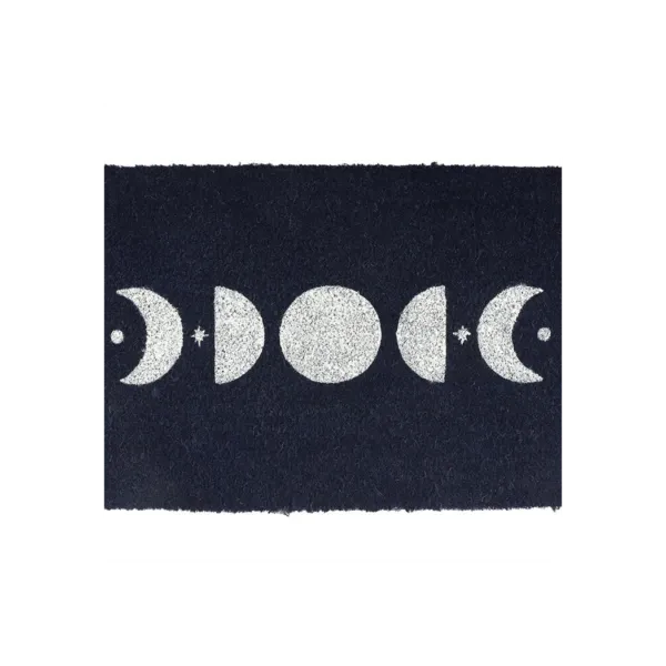 Dark Blue Moon Phase Doormat 3 Dark Blue Moon Phase Doormat